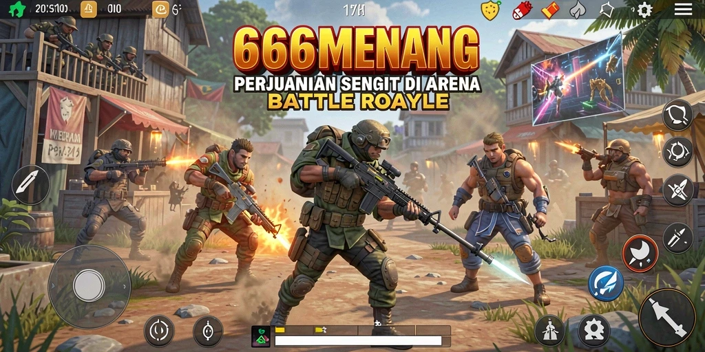 Gameplay seru Battle Royale di 666MENANG