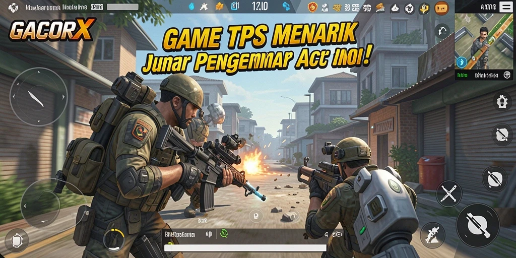 Tangkapan layar utama dari gameplay seru GACORX dalam mode TPS.