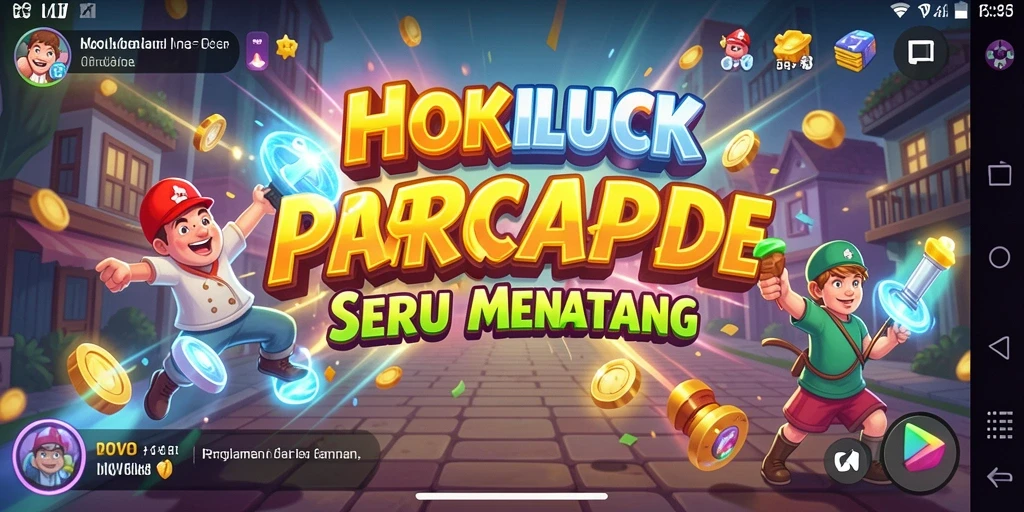 Screenshot HOKILUCK menampilkan gameplay seru dengan aksi cepat.