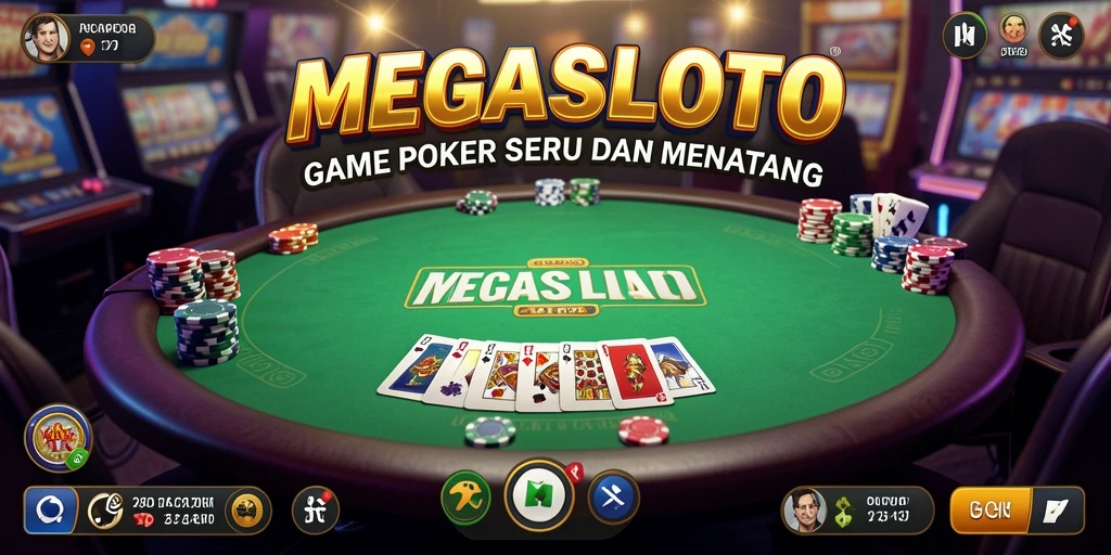 Gameplay Poker yang seru dan kompetitif di MEGASLOTO.