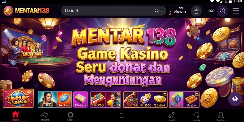 Tampilan utama gameplay Kasino yang seru di MENTARI138.