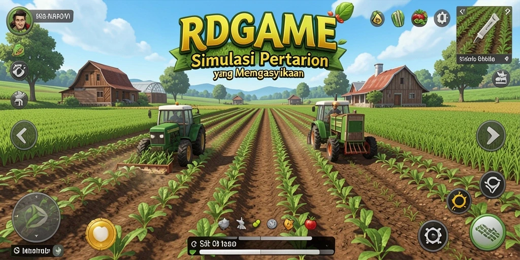 Gameplay RPGAME yang menarik dan seru saat bertani.