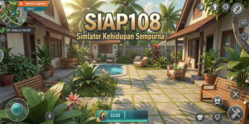Tampilan menarik dari gameplay SIAP108 dengan simulasi kehidupan