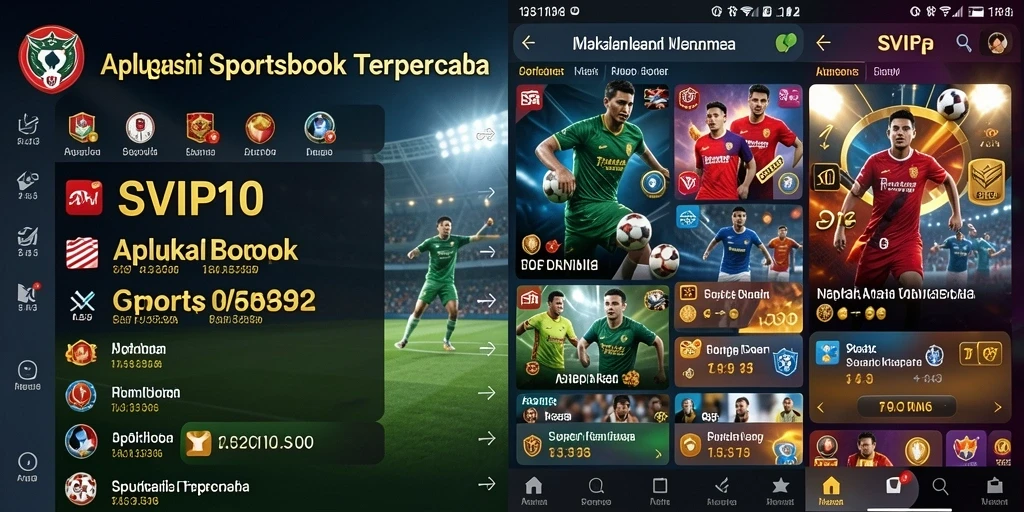 Screenshot utama SVIP10 menampilkan tampilan taruhan olahraga yang menarik.