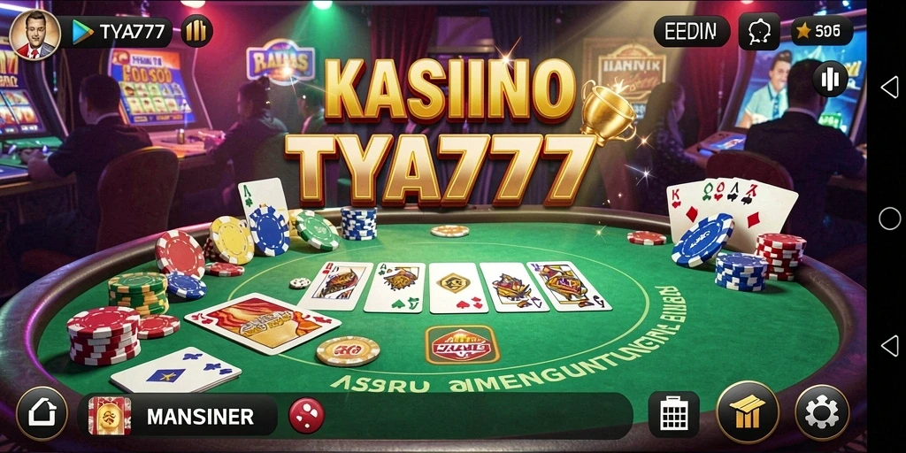 Tampilan gameplay menyenangkan dari TYA777 dengan fitur-fitur kasino menarik.