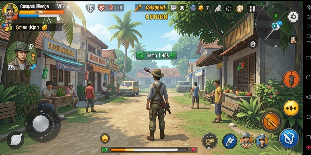 Tampilan gameplay V07 yang seru dan menghibur.
